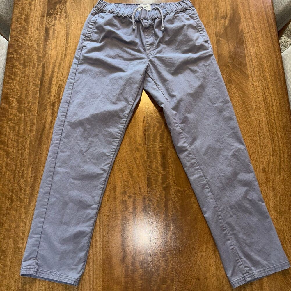 PACT Mens Medium Gray Pants Organic Cotton Stretch Elastic Waist Drawstring